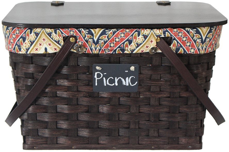 Hand Woven Reed Picnic Basket from DutchCrafters