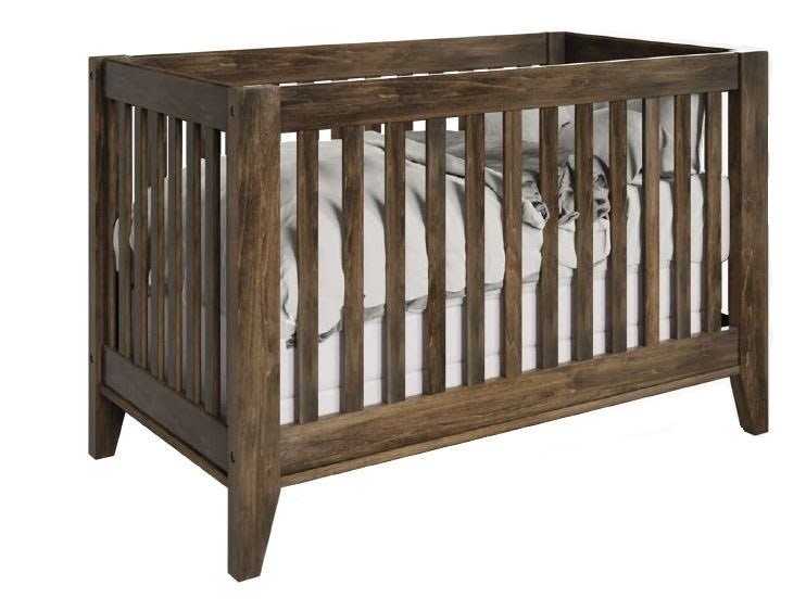 Newport Convertible Crib from DutchCrafters Amish Furniture