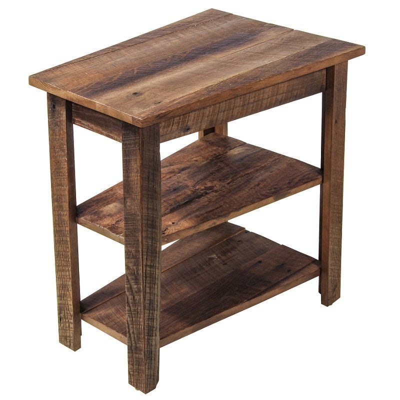 Reclaimed Barn Wood Wedge Stand from DutchCrafters Amish Furniture