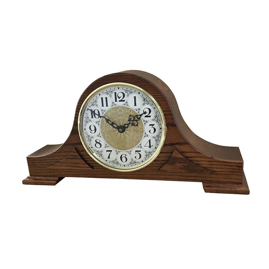 Tambour Mantel Clock Quartz Quick Ship From Dutchcrafters Amish 4807