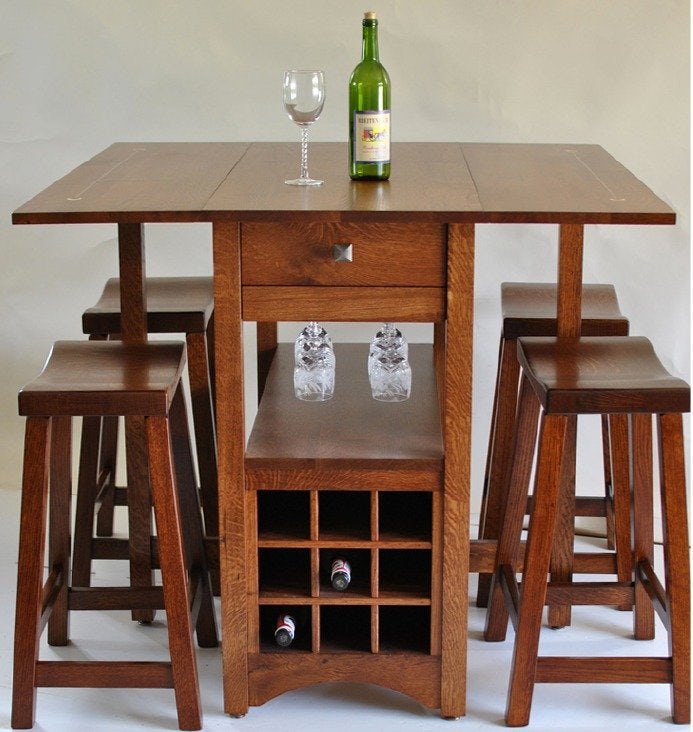 Amish Renwick Pub Table by DutchCrafters Amish Furniture