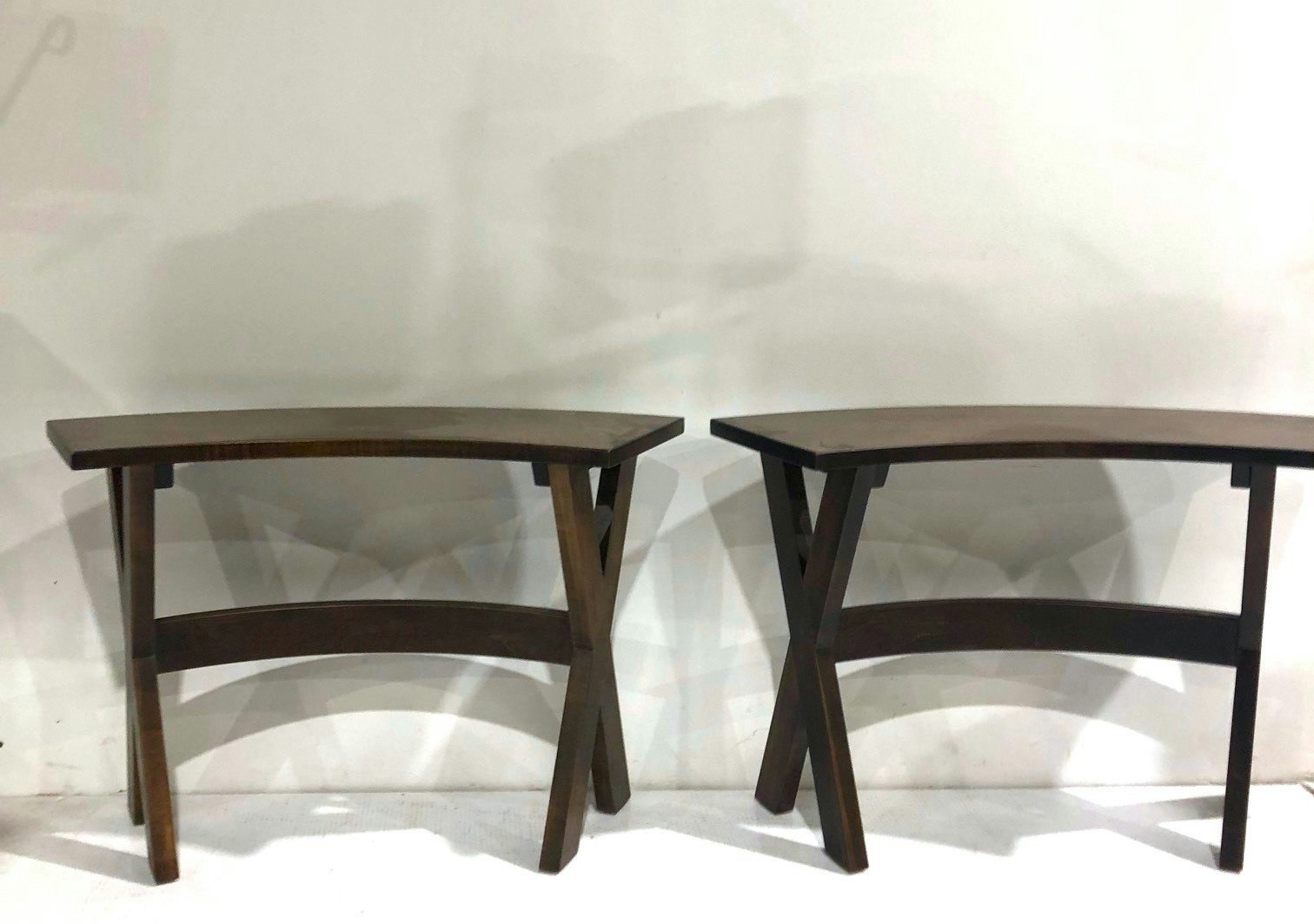 Curved counter height bench discount