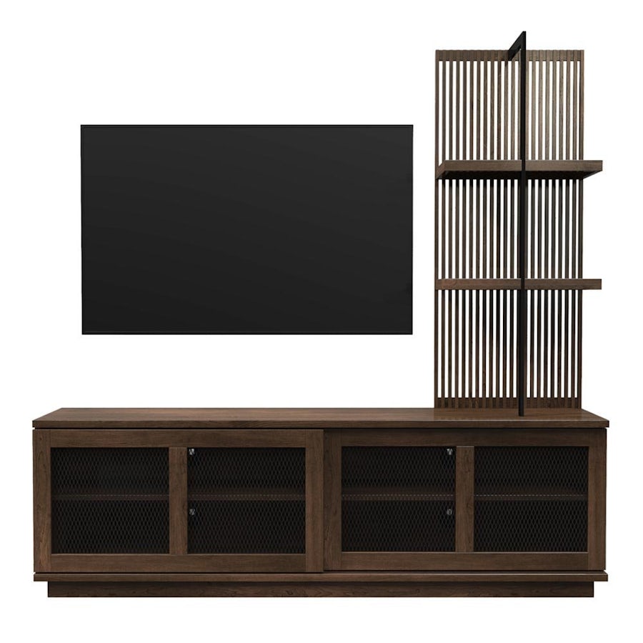 Build Your Own Double Sliding Door Media Console by DutchCrafters