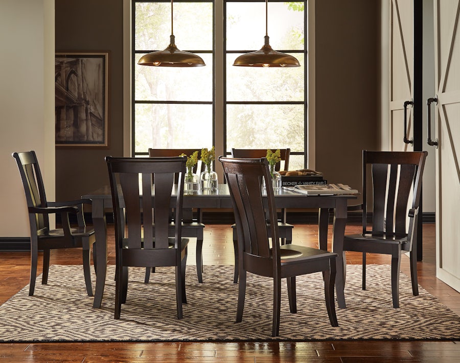 Amherst 7Piece Dining Set Quick Ship from DutchCrafters Amish