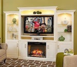 Amish Solid Wood Entertainment Centers and Corner TV Stands from