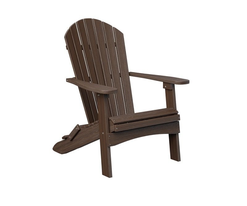 Berlin Gardens Comfo Back Folding Poly Adirondack Chair Brazilian   Pid 72816 Berlin Gardens Comfo Back Folding Poly Adirondack Chair Brazilian Walnut   In Stock  20 