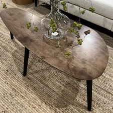 Stunning Amish Wood Mid Century Coffee Table image