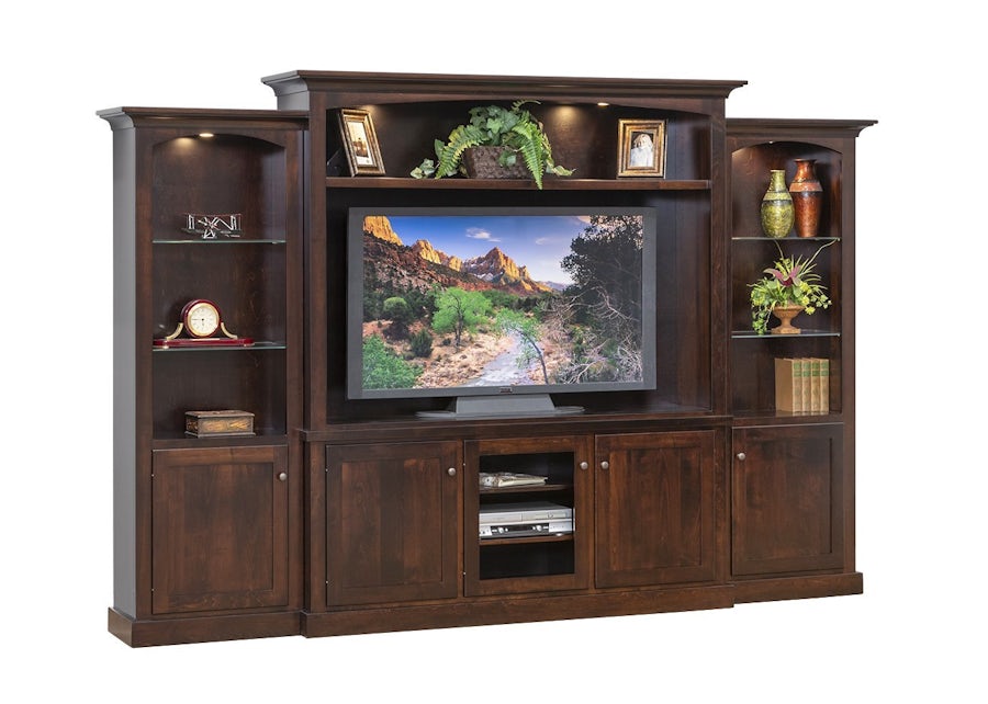 Auckland Entertainment Center with Optional Bookcases From