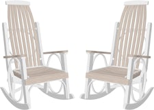 Amish Made Porch Rockers and Poly Rockers from DutchCrafters Amish