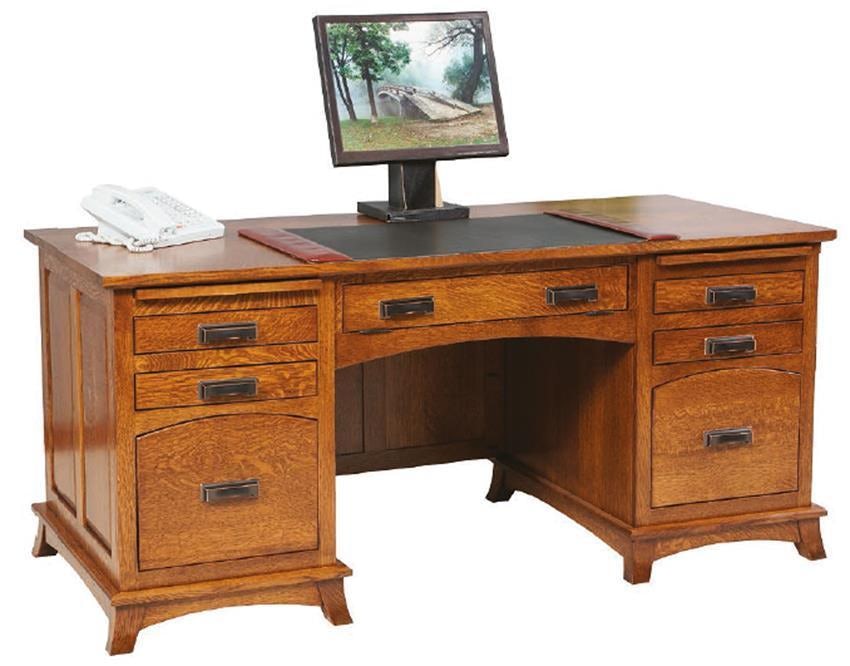 Mt. Eaton Mission Style Executive Desk from DutchCrafters Amish