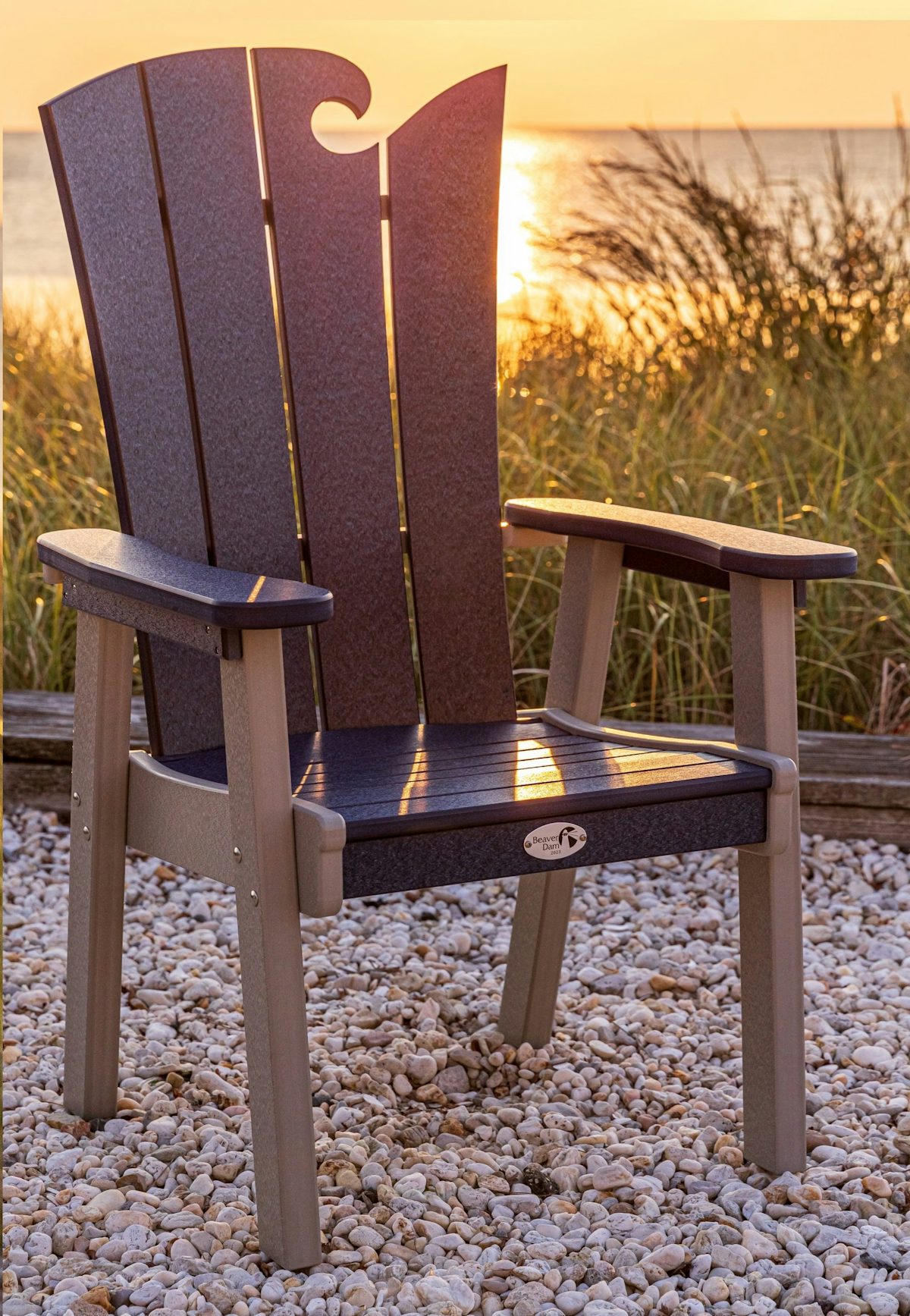 Poly Outdoor Ocean Wavz Chair from DutchCrafters Amish Furniture