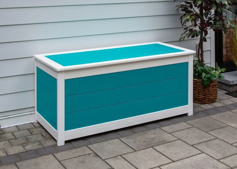 Outdoor Padding Containers Poly Rectangular Waterproof Patio Storage Box | DutchCrafters