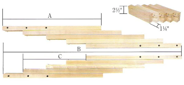 Solid Wood Unfinished Dining Table Parts | DutchCrafters