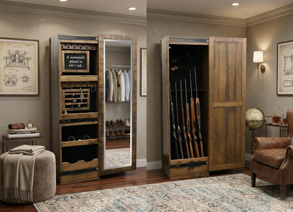 Amish Gun Cabinets | Solid Wood Display Cabinets with Glass - Page 2