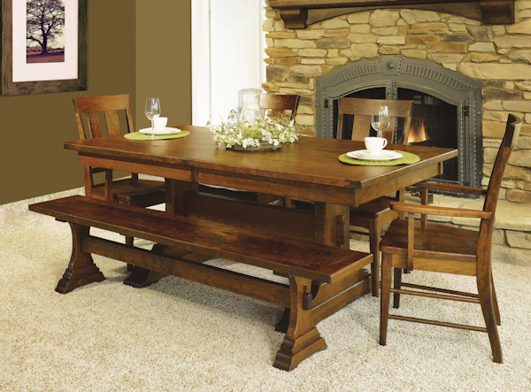 Solid Wood Farmhouse Dining Room Set | DutchCrafters Amish Furniture