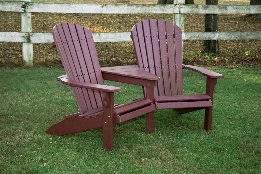 Leisure Lawns Poly Fan Back Settee From DutchCrafters Amish Furniture