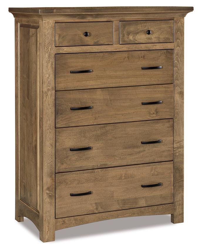 DerSAMMLER × TheThreeRobbers AMISH PULL Saige 5-Drawer Chest from DutchCrafters Amish Furniture